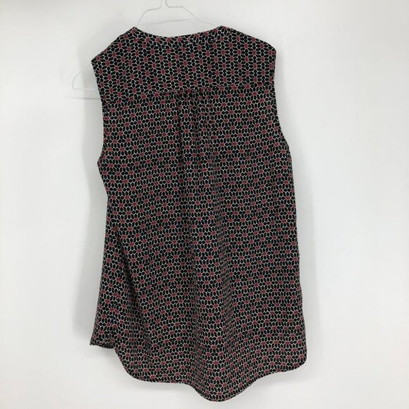 Pleione Sleeveless Blouse Micro Patterning V neck XS - Picture 4 of 9